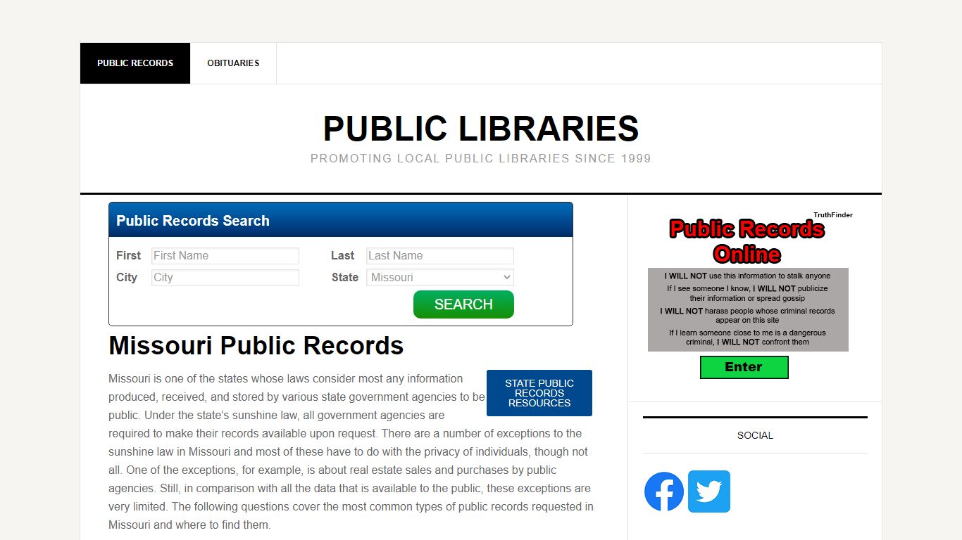 Missouri Public Records